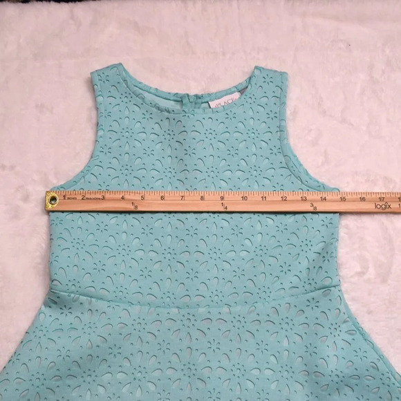 The Childrens Place Daisy Floral Dress Sz L 10/12 Laser Cut Party Wedding Artsy - Picture 12 of 16